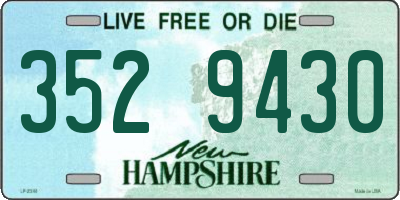 NH license plate 3529430