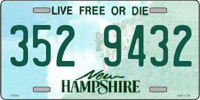 NH license plate 3529432