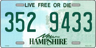 NH license plate 3529433
