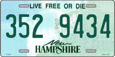 NH license plate 3529434