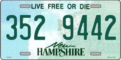 NH license plate 3529442