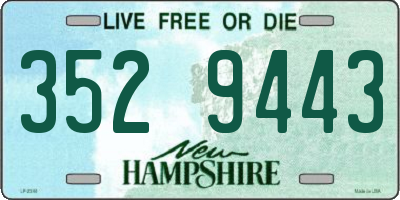 NH license plate 3529443