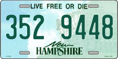 NH license plate 3529448