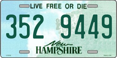 NH license plate 3529449