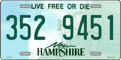 NH license plate 3529451