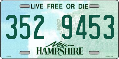 NH license plate 3529453