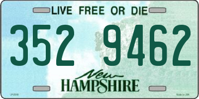 NH license plate 3529462