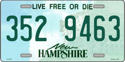 NH license plate 3529463