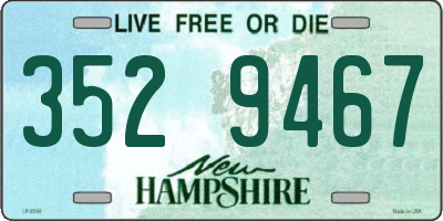 NH license plate 3529467