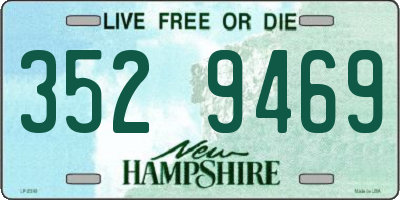NH license plate 3529469