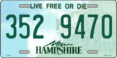 NH license plate 3529470