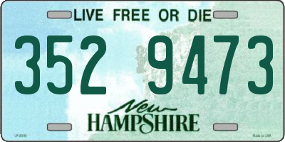 NH license plate 3529473
