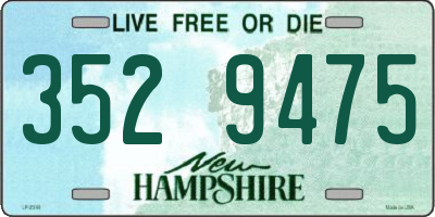 NH license plate 3529475