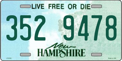 NH license plate 3529478