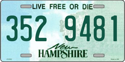 NH license plate 3529481