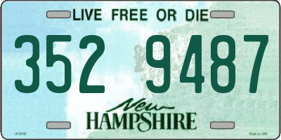 NH license plate 3529487