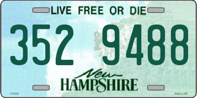 NH license plate 3529488