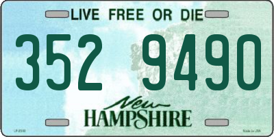 NH license plate 3529490
