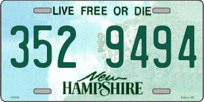 NH license plate 3529494