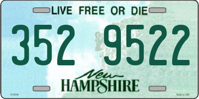 NH license plate 3529522