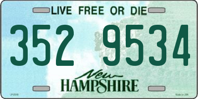 NH license plate 3529534