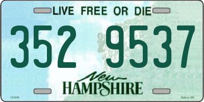NH license plate 3529537