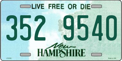 NH license plate 3529540