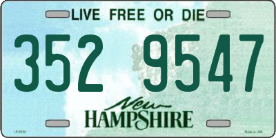 NH license plate 3529547