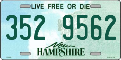 NH license plate 3529562