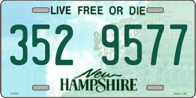 NH license plate 3529577