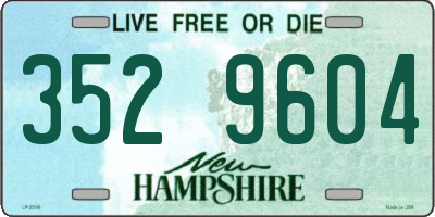 NH license plate 3529604