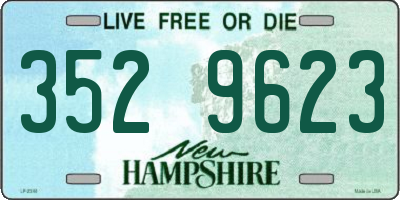 NH license plate 3529623
