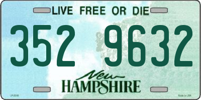 NH license plate 3529632