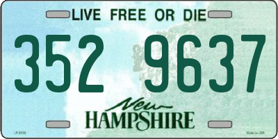 NH license plate 3529637