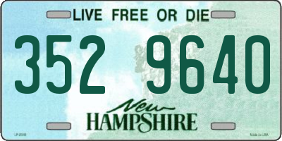 NH license plate 3529640