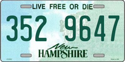 NH license plate 3529647