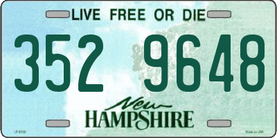 NH license plate 3529648
