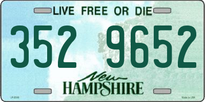 NH license plate 3529652