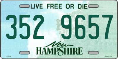 NH license plate 3529657