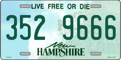 NH license plate 3529666