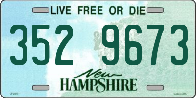 NH license plate 3529673