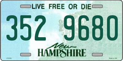 NH license plate 3529680
