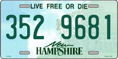 NH license plate 3529681