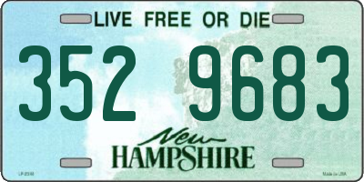 NH license plate 3529683