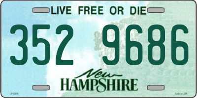 NH license plate 3529686