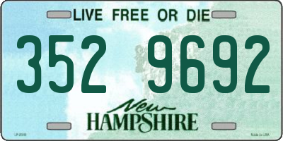NH license plate 3529692