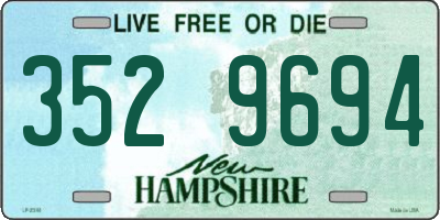 NH license plate 3529694