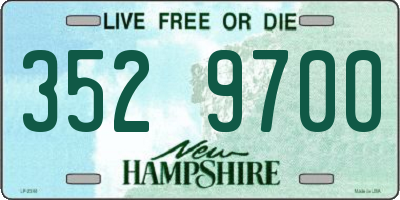 NH license plate 3529700