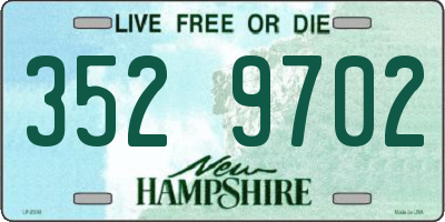 NH license plate 3529702