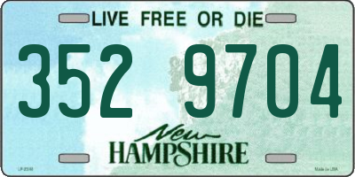 NH license plate 3529704